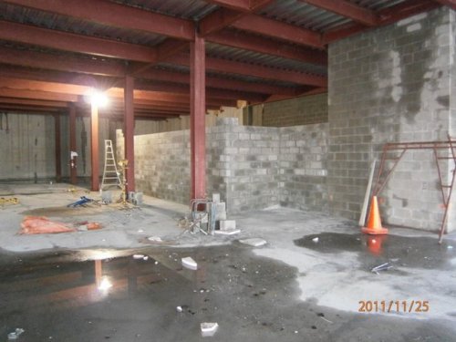 Bathroom Walls Go Up On Ground Floor