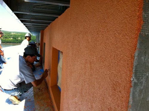Working On Clearstory EIFS Topcoat