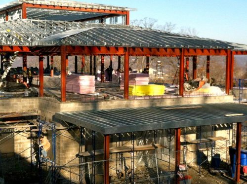 Stacks Of Exterior Drywall For Clearstory