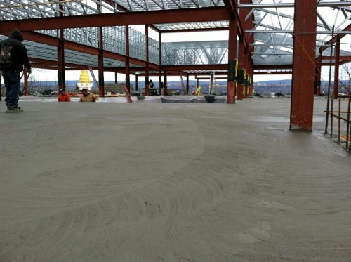 Newly Poured And Smoothed Concrete