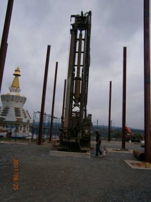 Drill Rig In Action